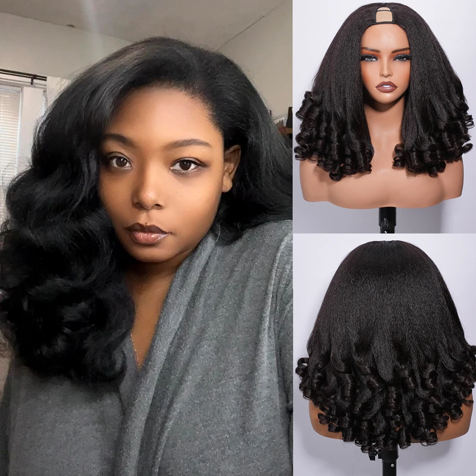 100% Human Hair 4C 4B Yaki Burmese Curly V Part Wig Wear Go Glueless 250% Density Afro Hair Kinky Bouncy Loose Curly U Half Wigs
100% Human Hair 4C 4B Yaki Burmese Curly V Part Wig Wear Go Glueless 250% Density Afro Hair Kinky Bouncy Loose Curly U Half Wigs
