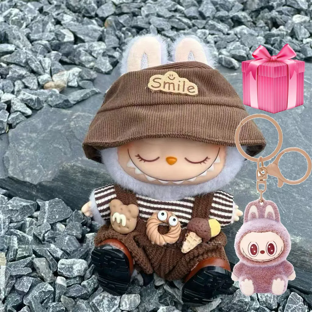 Labubu Clothing for Boys 3PCS=Hat+Stripe Shirt+Pants Labubu Clothes Boy Outfit for 17cm Mini Doll V1 V2 Overalls  
Labubu Clothing for Boys 3PCS=Hat+Stripe Shirt+Pants Labubu Clothes Boy Outfit for 17cm Mini Doll V1 V2 Overalls 