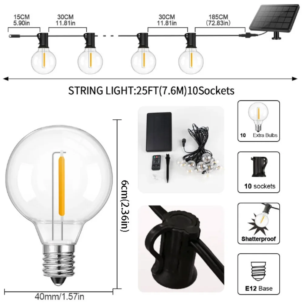 Пластиковые лампы G40, светодиодные гирлянды в форме шара, небьющийся дизайн, широкий выход напряжения, уличные гирлянды, вилка европейского стандарта и США
Пластиковые лампы G40, светодиодные гирлянды в форме шара, небьющийся дизайн, широкий выход напряжения, уличные гирлянды, вилка европейского стандарта и США