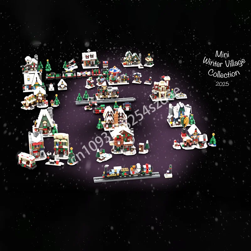 5427 шт. MOC Мини Зимняя Деревня Коллекция Модель Строительные Блоки Рождественские Подарки Сборка DIY Игрушки Творческое Образование Кирпич
5427 шт. MOC Мини Зимняя Деревня Коллекция Модель Строительные Блоки Рождественские Подарки Сборка DIY Игрушки Творческое Образование Кирпич