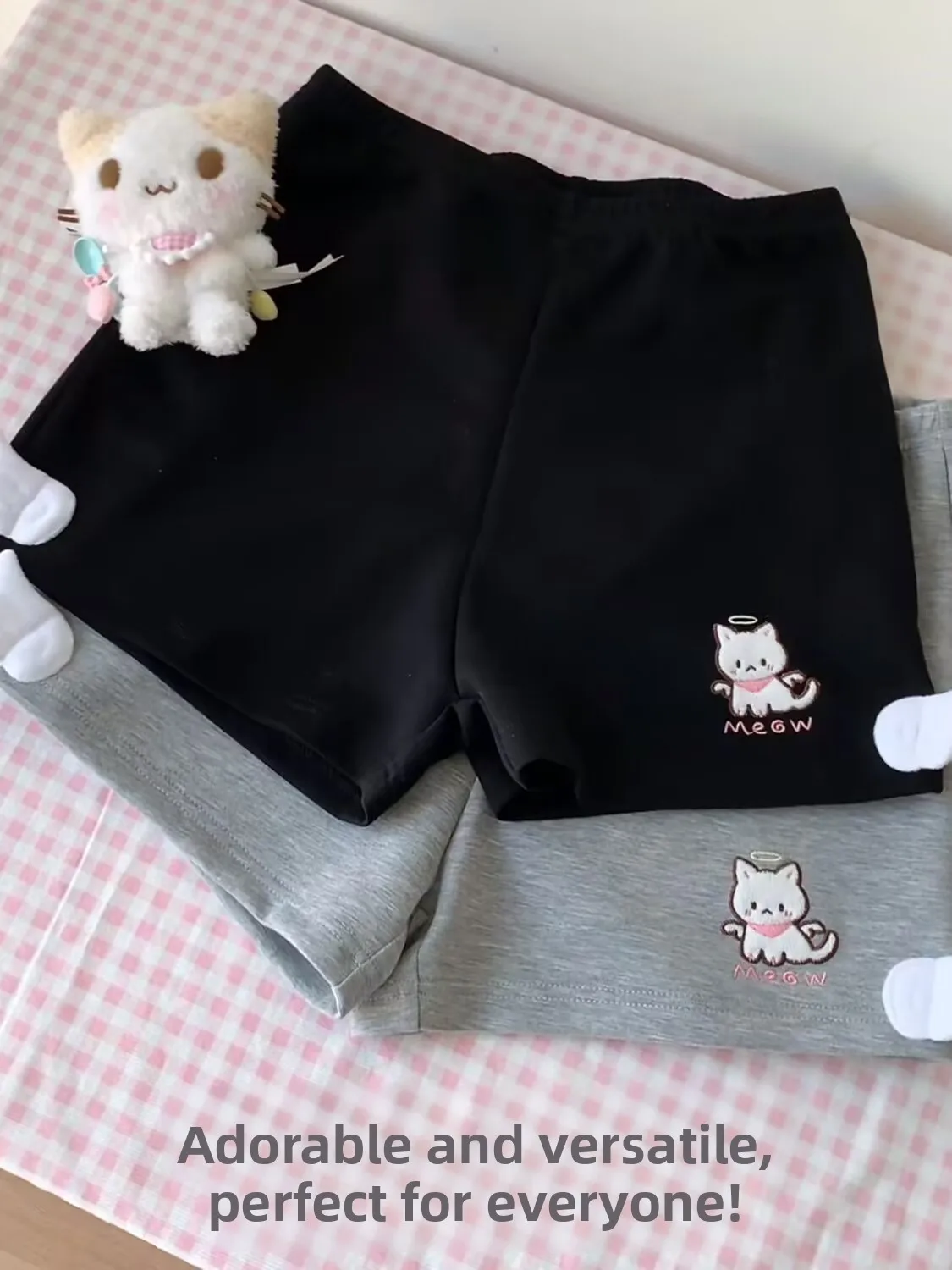 Black Embroidered Women's Shorts Summer Casual Loose Sporty Versatile Wide Leg Elastic Waist Student Fashion Set
Black Embroidered Women's Shorts Summer Casual Loose Sporty Versatile Wide Leg Elastic Waist Student Fashion Set