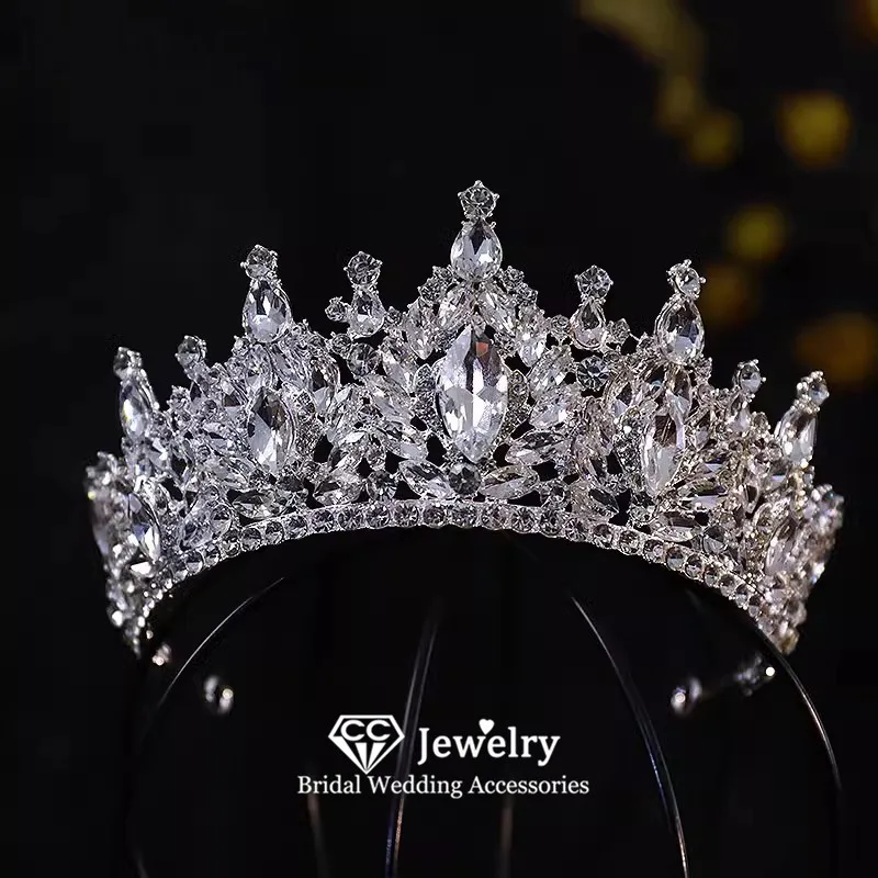 CC Crystal Crowns Wedding Accessories Women Headbands Engagement Hair Ornaments Bridal Headdress Leaf Shape Coronets Gifts AN333
CC Crystal Crowns Wedding Accessories Women Headbands Engagement Hair Ornaments Bridal Headdress Leaf Shape Coronets Gifts AN333