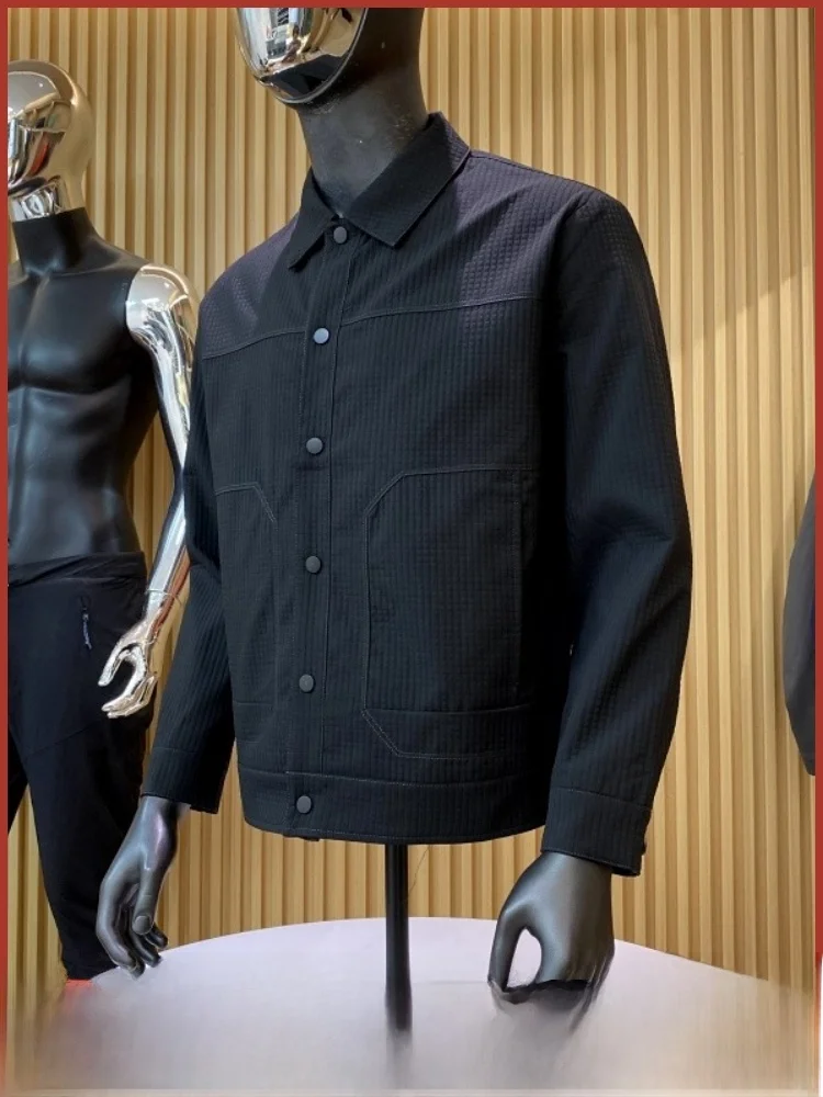 Plaid Fabric Workwear Jaet for Men Sli Stand Collar Autumn New Sle Faionable Urban Men's Outerwear Coat
Plaid Fabric Workwear Jaet for Men Sli Stand Collar Autumn New Sle Faionable Urban Men's Outerwear Coat