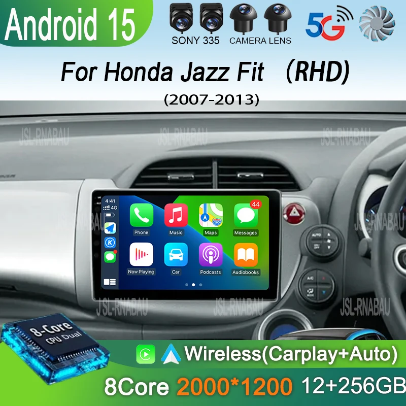 For Honda Jazz Fit 2007-2013 RHD Car Radio Android 15 Stereo Multimedia Video Player Carplay Auto GPS Navigation 2din Head Unit
For Honda Jazz Fit 2007-2013 RHD Car Radio Android 15 Stereo Multimedia Video Player Carplay Auto GPS Navigation 2din Head Unit