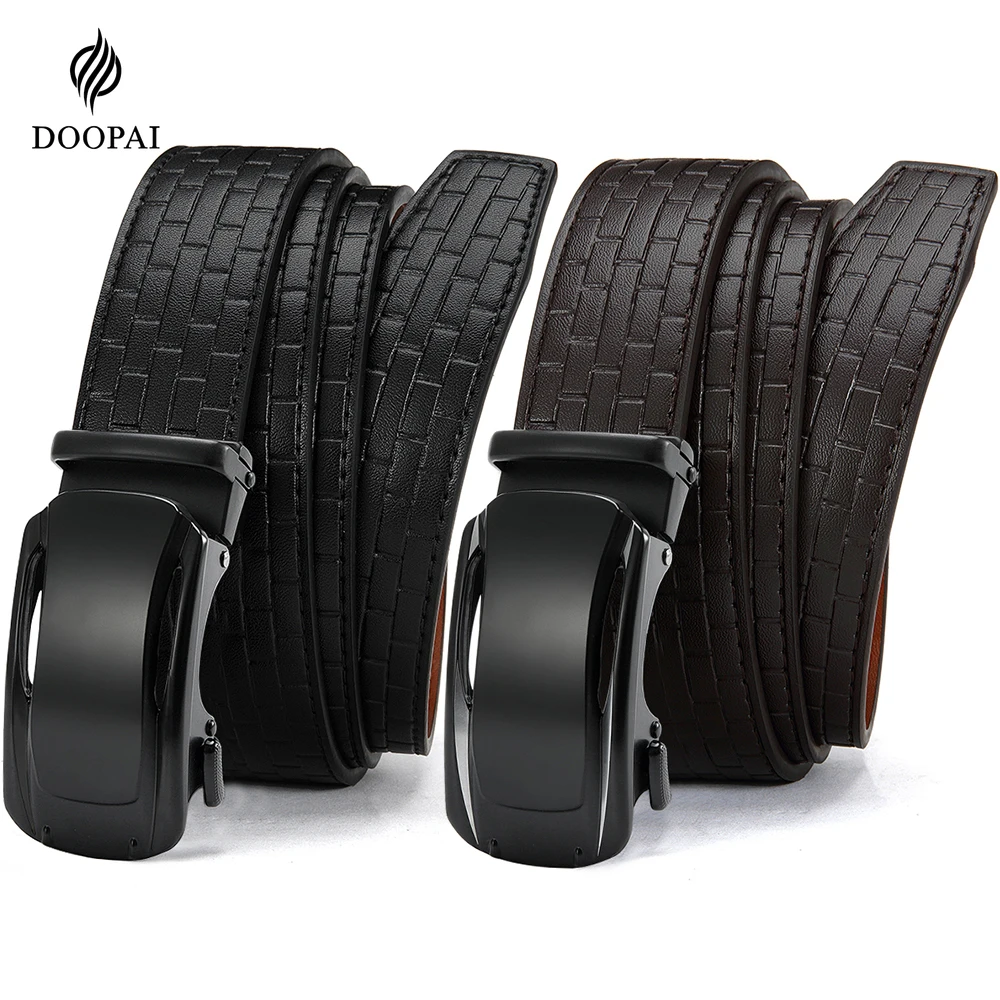 Men Leather Business Belt Automatic Genuine Leather Fashion Belts Ratchet Luxury Belts Men's Trouser Belt for Men 105 115 125CM
Men Leather Business Belt Automatic Genuine Leather Fashion Belts Ratchet Luxury Belts Men's Trouser Belt for Men 105 115 125CM