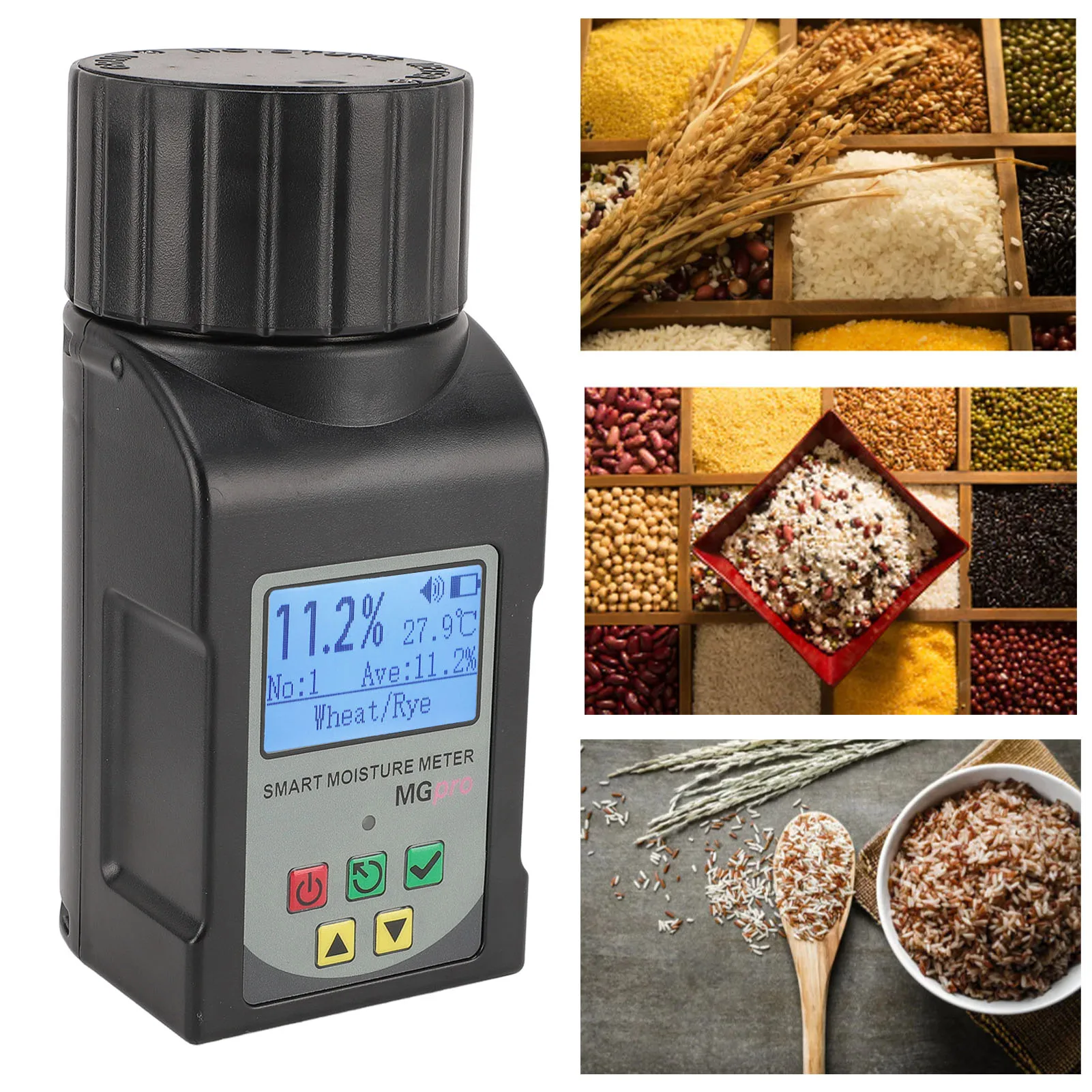 Цифровой измеритель влажности зерна, портативный мини-измеритель влажности зерна в форме чашки для кофе, какао, риса, пшеницы, 25 видов зерновых культур, тестер влажности
Цифровой измеритель влажности зерна, портативный мини-измеритель влажности зерна в форме чашки для кофе, какао, риса, пшеницы, 25 видов зерновых культур, тестер влажности