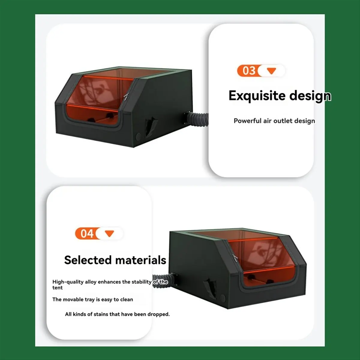 L70A Engraver Protective Cover Fireproof Dustproof Noise-Reducing Enclosure with Ventilation for Safe Engraver Cutting
L70A Engraver Protective Cover Fireproof Dustproof Noise-Reducing Enclosure with Ventilation for Safe Engraver Cutting