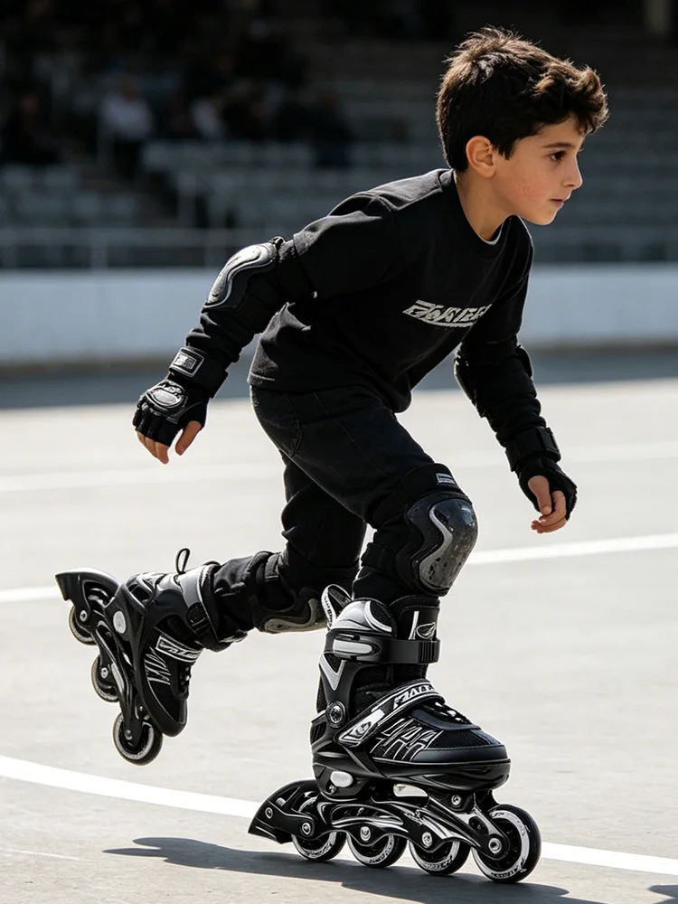 child roller skates black 4 rounds of illumination 4-speed size adjustment Suitable for boys, girls pink adults white
child roller skates black 4 rounds of illumination 4-speed size adjustment Suitable for boys, girls pink adults white