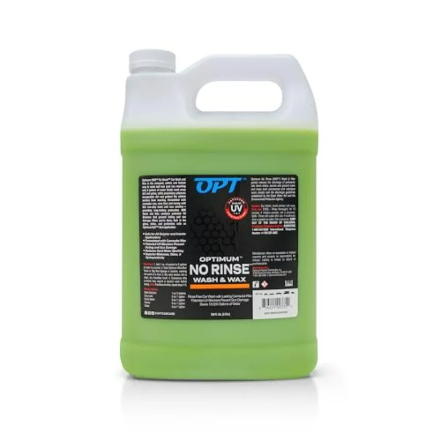 Rinseless car wash for cars, RVs, trucks, motorcycles: carnauba wax formula with UV protection, blue color, no-rinse convenienc
Rinseless car wash for cars, RVs, trucks, motorcycles: carnauba wax formula with UV protection, blue color, no-rinse convenienc