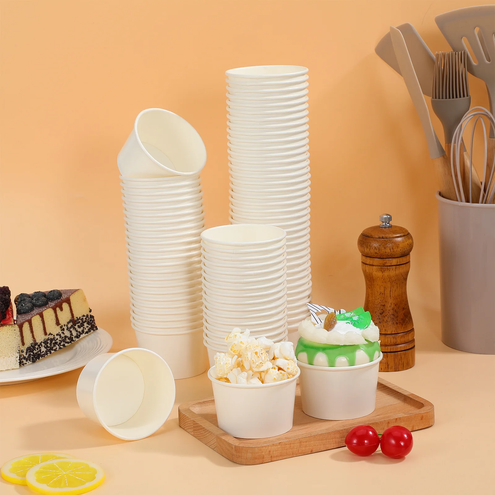 Disposable 100Pcs 3 5 8oz Mini Ice Cream Cups for Desserts Pudding Yogurt Cake Parfait Appetizer Tasting Party Clear Containers
Disposable 100Pcs 3 5 8oz Mini Ice Cream Cups for Desserts Pudding Yogurt Cake Parfait Appetizer Tasting Party Clear Containers