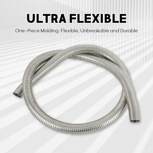 Stainless Steel Universal Exhaust Flexible Pipe 72 Inch Length 1.5 Inch Inner Diameter One-Piece Molded
Stainless Steel Universal Exhaust Flexible Pipe 72 Inch Length 1.5 Inch Inner Diameter One-Piece Molded