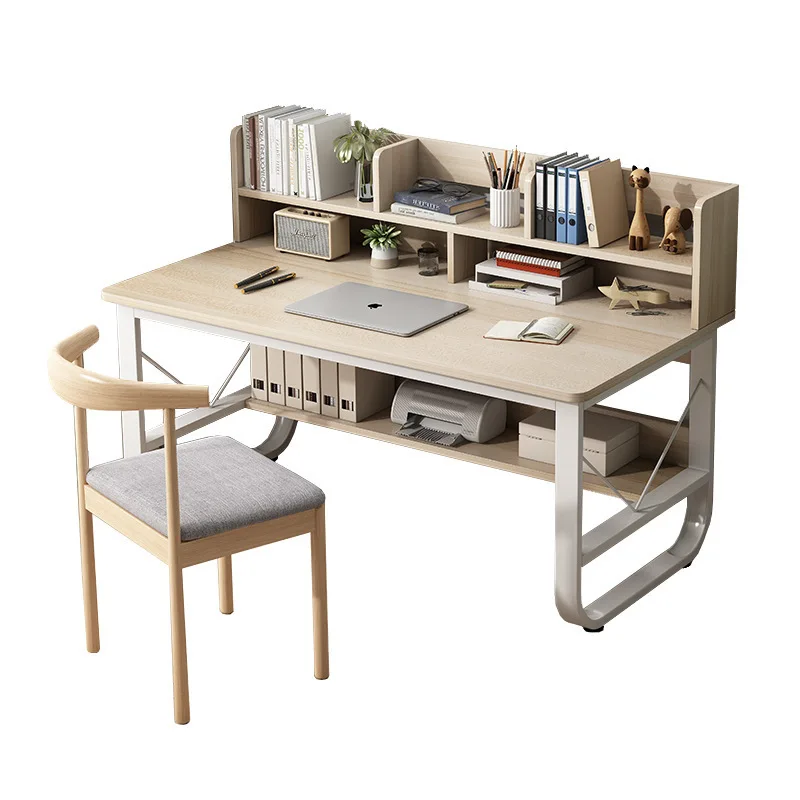 Computer desk with bookshelf Desktop desk Student home study table Simple Writing table Workbench
Computer desk with bookshelf Desktop desk Student home study table Simple Writing table Workbench