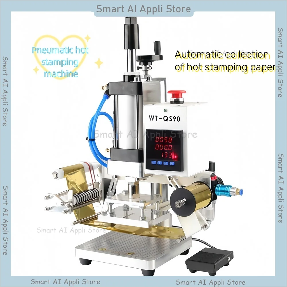 Pneumatic Hot Stamping Machine WT-QS90 Digital Multifunctional Automatic Collection Hot Stamping Paper Hot Stamping Machine
Pneumatic Hot Stamping Machine WT-QS90 Digital Multifunctional Automatic Collection Hot Stamping Paper Hot Stamping Machine