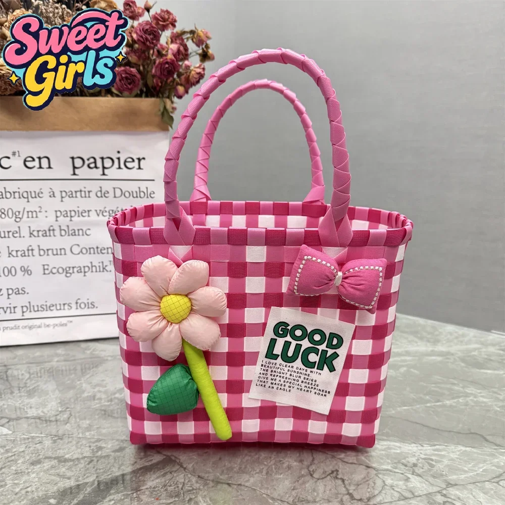 Women Durable Weave Beach Bag Fashion Handwoven Bucket Bag Casual Tote Handbags Popular Braided Basket
Women Durable Weave Beach Bag Fashion Handwoven Bucket Bag Casual Tote Handbags Popular Braided Basket