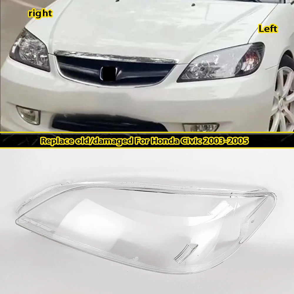Headlamp Lamp Shell For Honda Civic 2003 2004 2005 Headlight Cover Transparent Lampshade Plexiglass Replace Original Lens
Headlamp Lamp Shell For Honda Civic 2003 2004 2005 Headlight Cover Transparent Lampshade Plexiglass Replace Original Lens