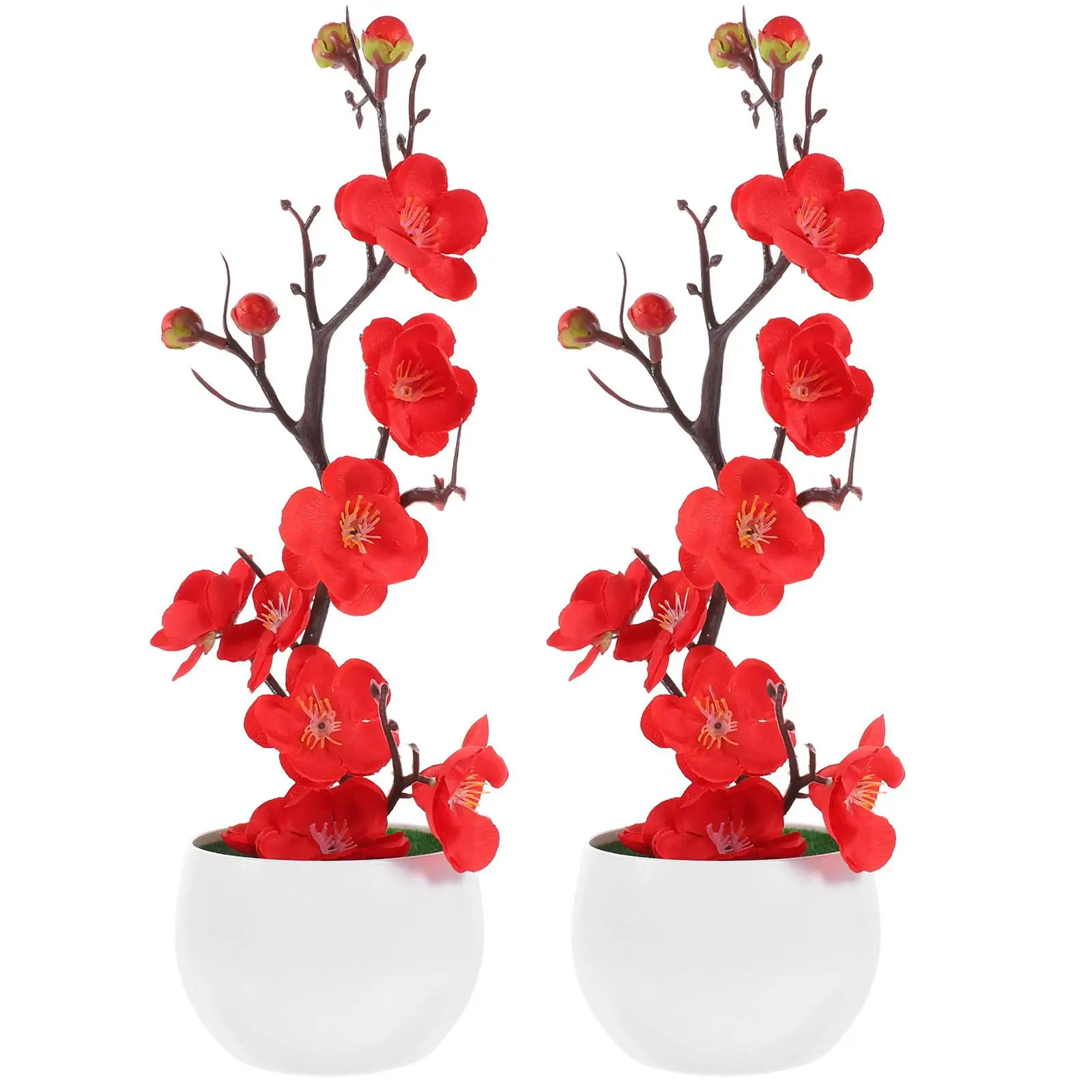 5 Pcs Artificial Potted FlowerBonsai Desktop Decor Fake Plum Blossom Indoor Garden Ornament Set Party Supplies
5 Pcs Artificial Potted FlowerBonsai Desktop Decor Fake Plum Blossom Indoor Garden Ornament Set Party Supplies