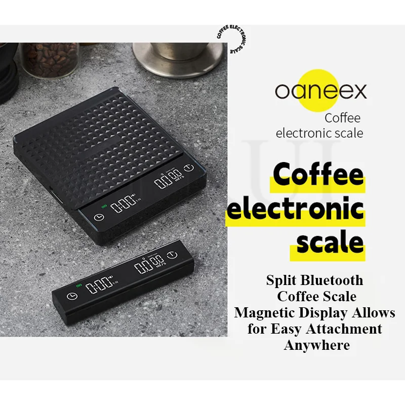 CAFOVO CS1 Barista-Grade Split Display Coffee Scale 0.18g Precision with Magnetic Detachable Screen 3-Mode Espresso/Pour-Over
CAFOVO CS1 Barista-Grade Split Display Coffee Scale 0.18g Precision with Magnetic Detachable Screen 3-Mode Espresso/Pour-Over