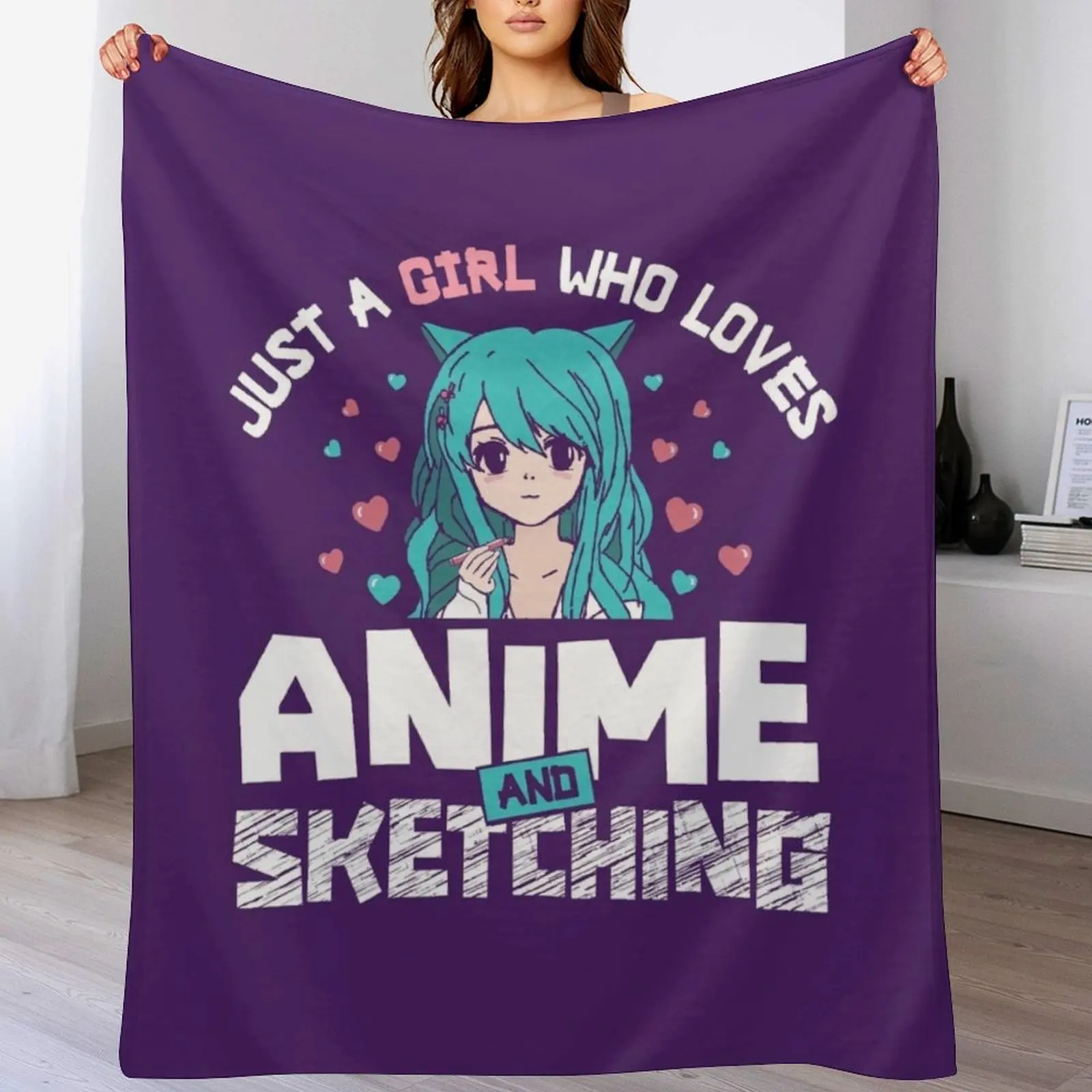 Anime and Sketching For Just a girl who loves Japanese manga and drawing Throw Blanket Thins Plaid Blankets
Anime and Sketching For Just a girl who loves Japanese manga and drawing Throw Blanket Thins Plaid Blankets