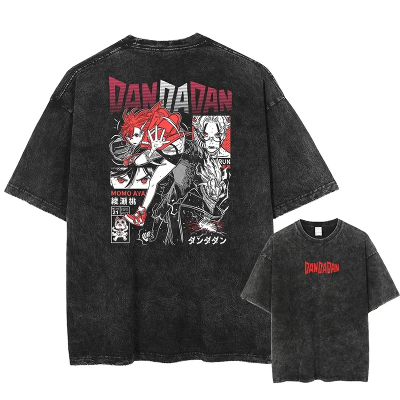 Harajuku Streetwear Anime Graphic Print T-Shirt Summer Short Sleeve Oversized Cotton Tee Unisex Men Washed Vintage Black Tshirt
Harajuku Streetwear Anime Graphic Print T-Shirt Summer Short Sleeve Oversized Cotton Tee Unisex Men Washed Vintage Black Tshirt