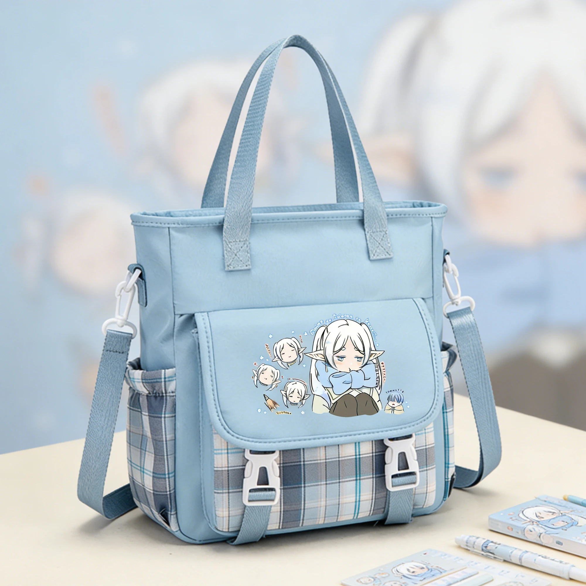 Frieren: Beyond Journey's End Сумки на плечо Оксфорд Сумка через плечо Студенческая школьная сумка Дорожный рюкзак Женская сумка-мессенджер с героями мультфильмов
Frieren: Beyond Journey's End Сумки на плечо Оксфорд Сумка через плечо Студенческая школьная сумка Дорожный рюкзак Женская сумка-мессенджер с героями мультфильмов