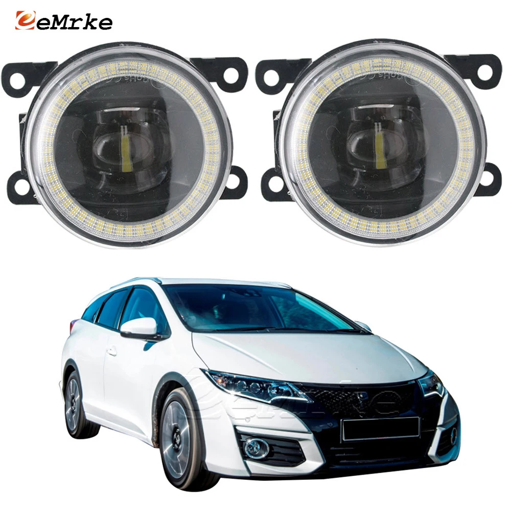 2-Pieces LED Fog Lights for Honda Civic IX FK_ Restyling 2015 2016 2017 2018 with Lens Angel Eye DRL Ring Daytime Running Lamp
2-Pieces LED Fog Lights for Honda Civic IX FK_ Restyling 2015 2016 2017 2018 with Lens Angel Eye DRL Ring Daytime Running Lamp