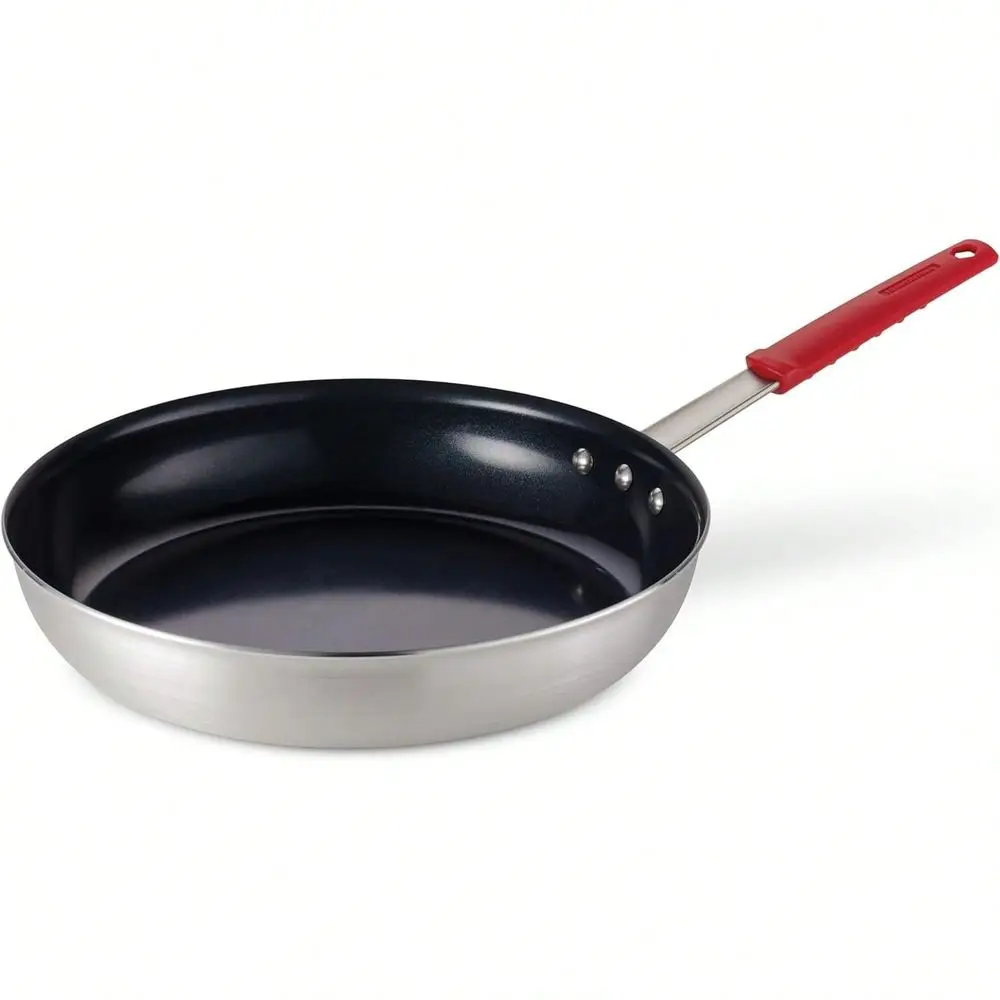 8 Inch Heavy Gauge Aluminum Nonstick Frying Skillet, Reinforced Non Stick Coating Cooking Pan With Red Handle, Dishwasher & Ov
8 Inch Heavy Gauge Aluminum Nonstick Frying Skillet, Reinforced Non Stick Coating Cooking Pan With Red Handle, Dishwasher & Ov