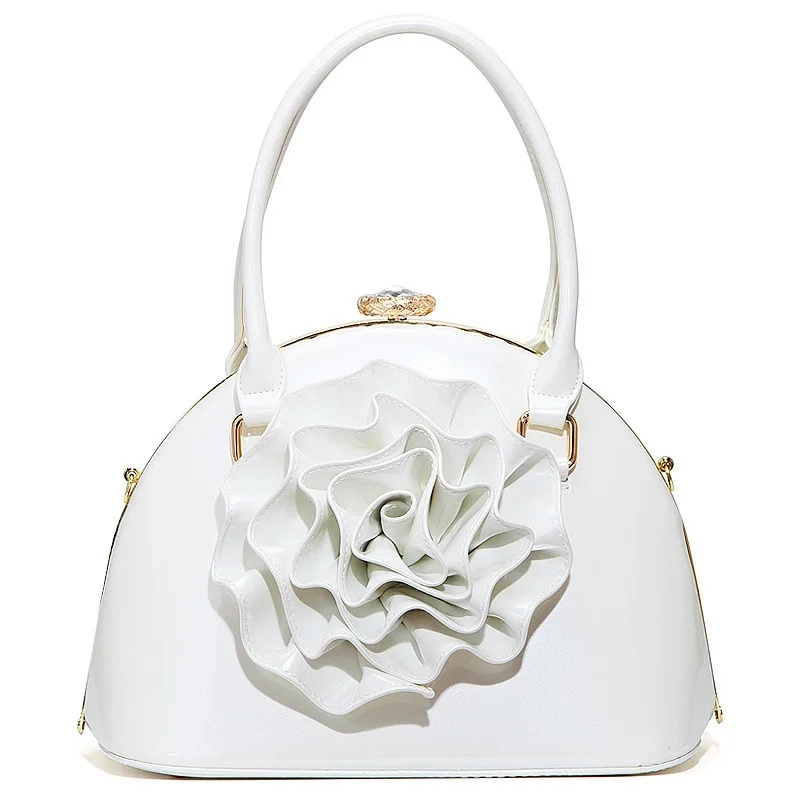 Women New Fashion Patent Leather Big Flowers Elegant Shell Bag Tote Bag Handbags Shoulder Crossbody Bag Party Club Wedding Bag
Women New Fashion Patent Leather Big Flowers Elegant Shell Bag Tote Bag Handbags Shoulder Crossbody Bag Party Club Wedding Bag