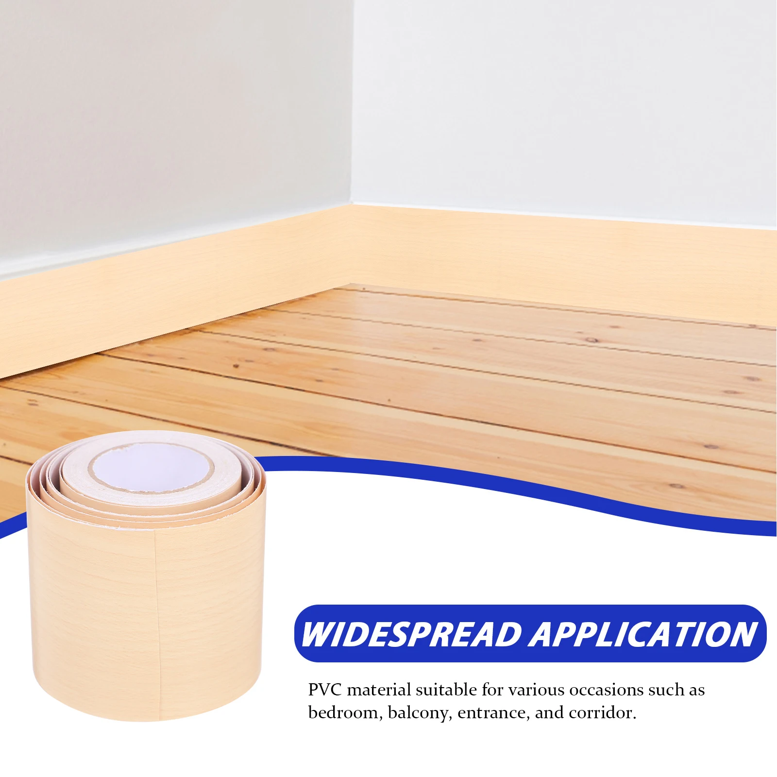 2 Rolls Yellow Cedar Self Adhesive Skirting Board Covers 5cmx5m Flexible Wall Molding Trim Stickers for Bedroom Balcony Corridor
2 Rolls Yellow Cedar Self Adhesive Skirting Board Covers 5cmx5m Flexible Wall Molding Trim Stickers for Bedroom Balcony Corridor