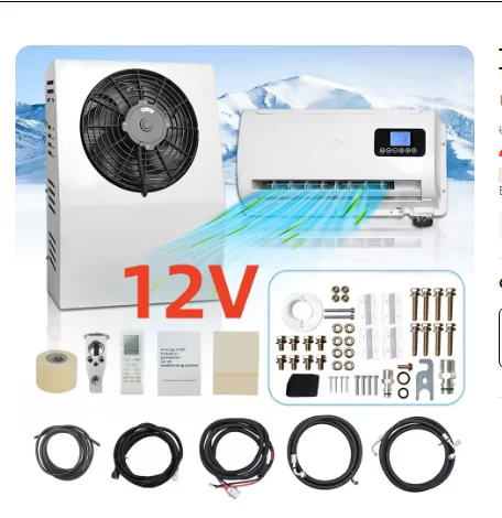 12V/24V 12000BTU Truck Split Air Conditioner Electric Parking Cooler AC Unit for Truck Camper Van Caravan Motor home 
12V/24V 12000BTU Truck Split Air Conditioner Electric Parking Cooler AC Unit for Truck Camper Van Caravan Motor home
