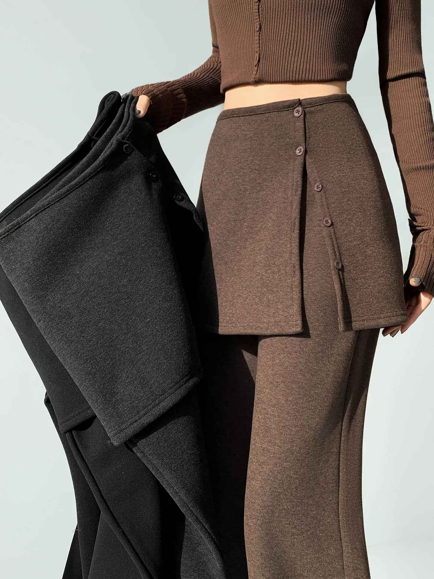 Thiened Fce, утягивающие повседневные брюки с высокой талией, женские осенне-зимние широкие брюки, уникальные супер красивые расклешенные брюки
Thiened Fce, утягивающие повседневные брюки с высокой талией, женские осенне-зимние широкие брюки, уникальные супер красивые расклешенные брюки