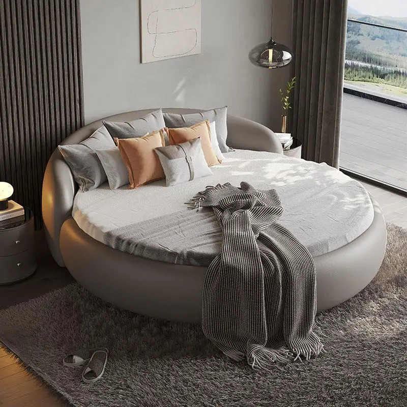 Round bed, leather large round bed, double master bedroom wedding bhotel bed, famous , modern and simple large apar
Round bed, leather large round bed, double master bedroom wedding bhotel bed, famous , modern and simple large apar