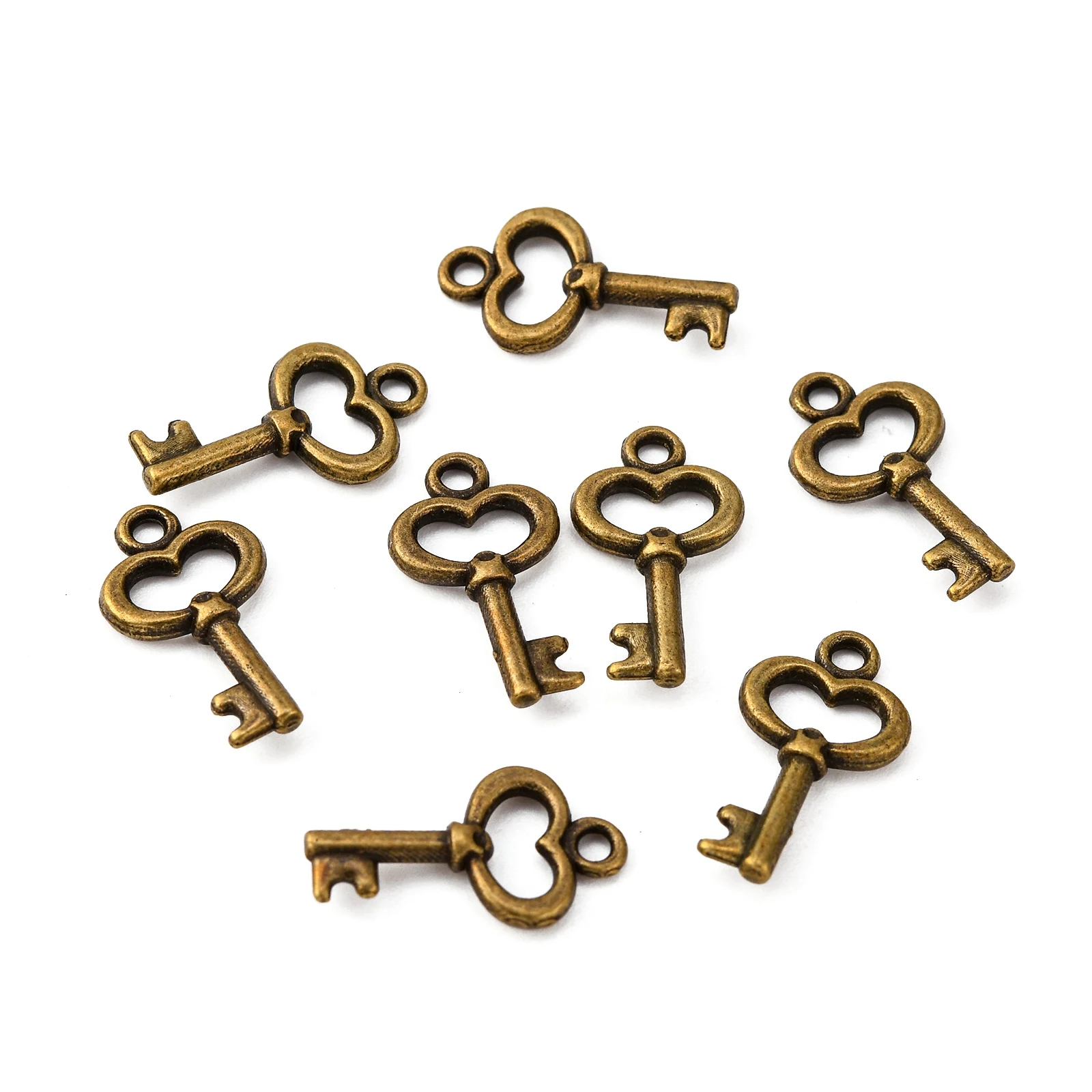 50pcs Tibetan Style Alloy Pendants Antique Color Key Charms for DIY Necklace Keychain Jewelry Findings
50pcs Tibetan Style Alloy Pendants Antique Color Key Charms for DIY Necklace Keychain Jewelry Findings