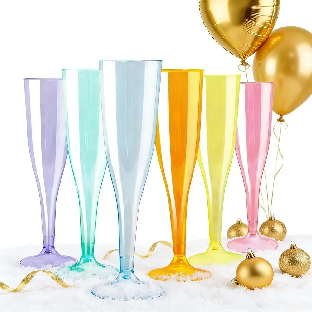 Набор из 36 разноцветных пластиковых фужеров для шампанского объемом 7 унций - товары для вечеринок, разные цвета
Набор из 36 разноцветных пластиковых фужеров для шампанского объемом 7 унций - товары для вечеринок, разные цвета