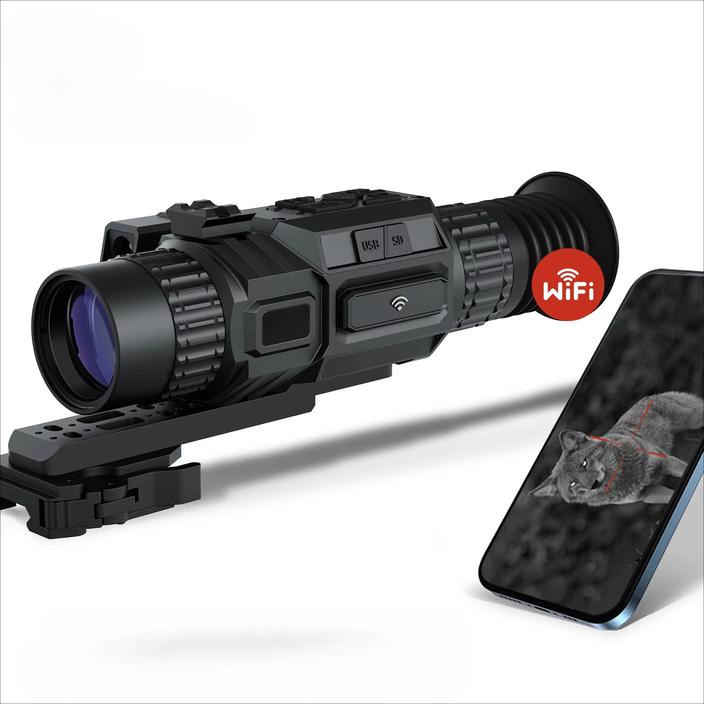 4K Hunting Night Vision Scope with LRF PIP Video Rec WIFI Support OEM 4-16X Digital Night Vision Monocular for Hunting Sight
4K Hunting Night Vision Scope with LRF PIP Video Rec WIFI Support OEM 4-16X Digital Night Vision Monocular for Hunting Sight