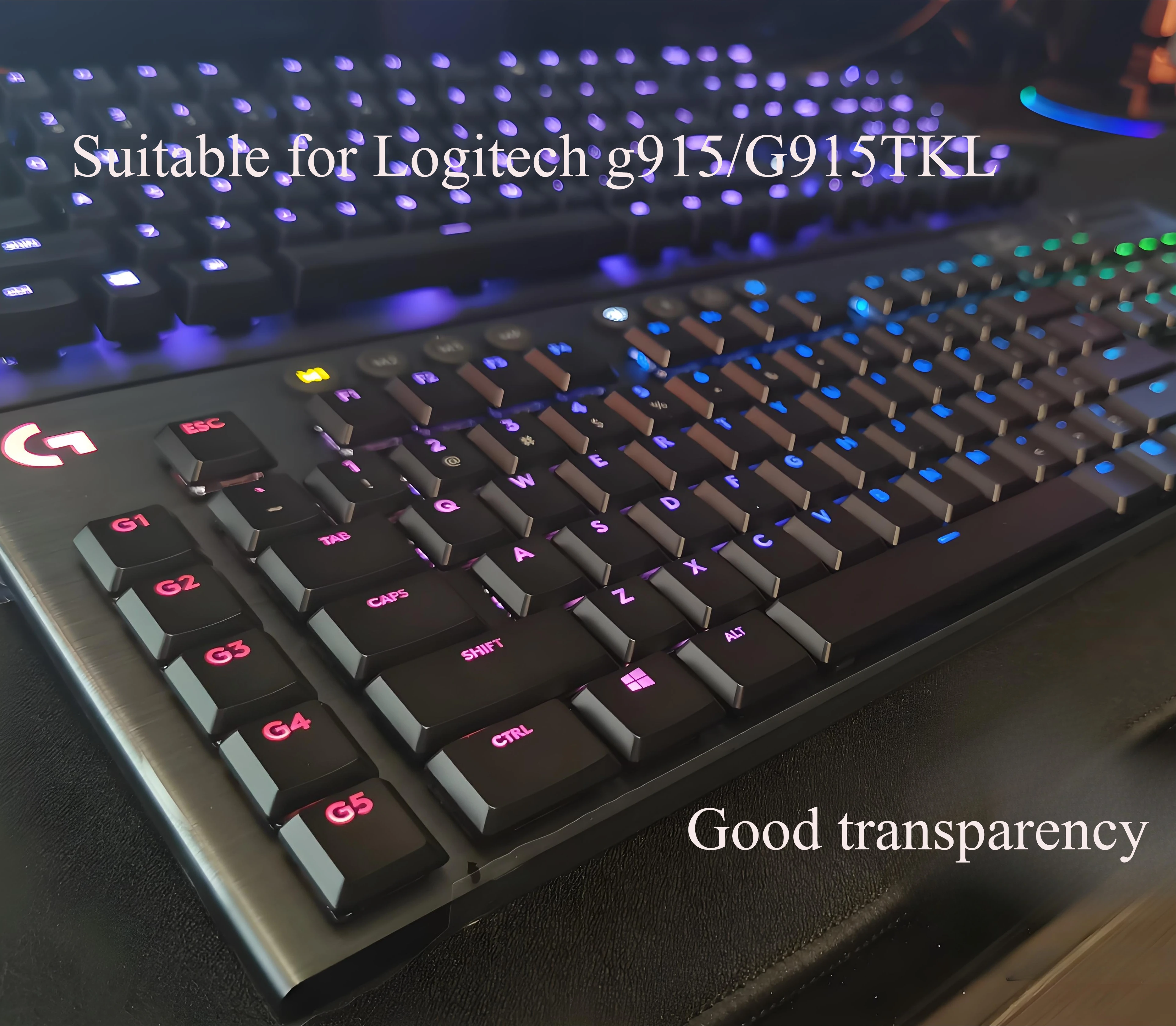 Full set of keycaps 109 keys black, compatible with Logitech G813/G815/G913/G915 TKL RGB mechanical gaming keyboard
Full set of keycaps 109 keys black, compatible with Logitech G813/G815/G913/G915 TKL RGB mechanical gaming keyboard