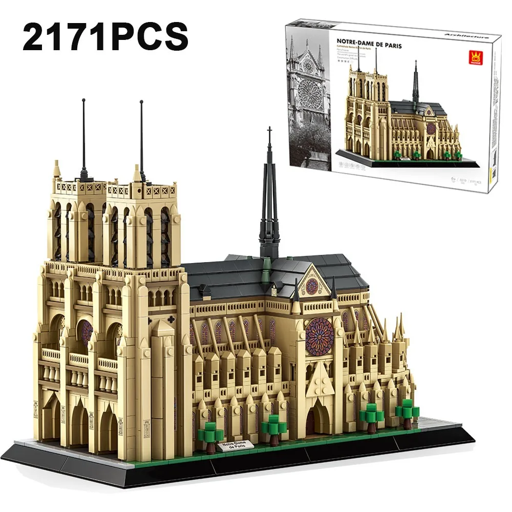 2171PCS Notre-Dame de Paris Building Blocks, Famous French Architecture Model Kit Gothic Cathedral Bricks Toy for Adults
2171PCS Notre-Dame de Paris Building Blocks, Famous French Architecture Model Kit Gothic Cathedral Bricks Toy for Adults