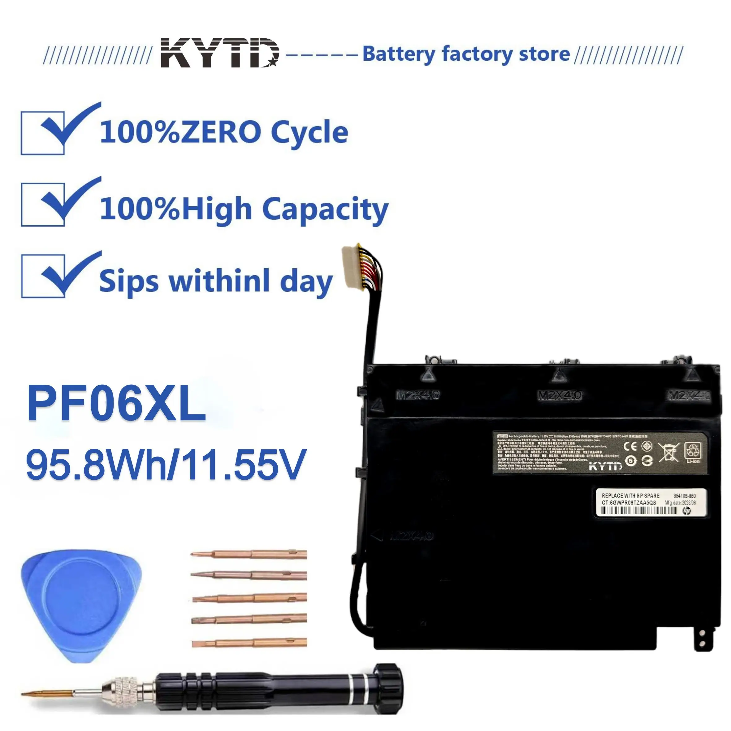 KYTD PF06XL HSTNN-DB7M 852801-2C1 853294-855 853294-850 аккумулятор для игрового ноутбука серии HP OMEN 17-w100 17t-w100 17-w100nc
KYTD PF06XL HSTNN-DB7M 852801-2C1 853294-855 853294-850 аккумулятор для игрового ноутбука серии HP OMEN 17-w100 17t-w100 17-w100nc