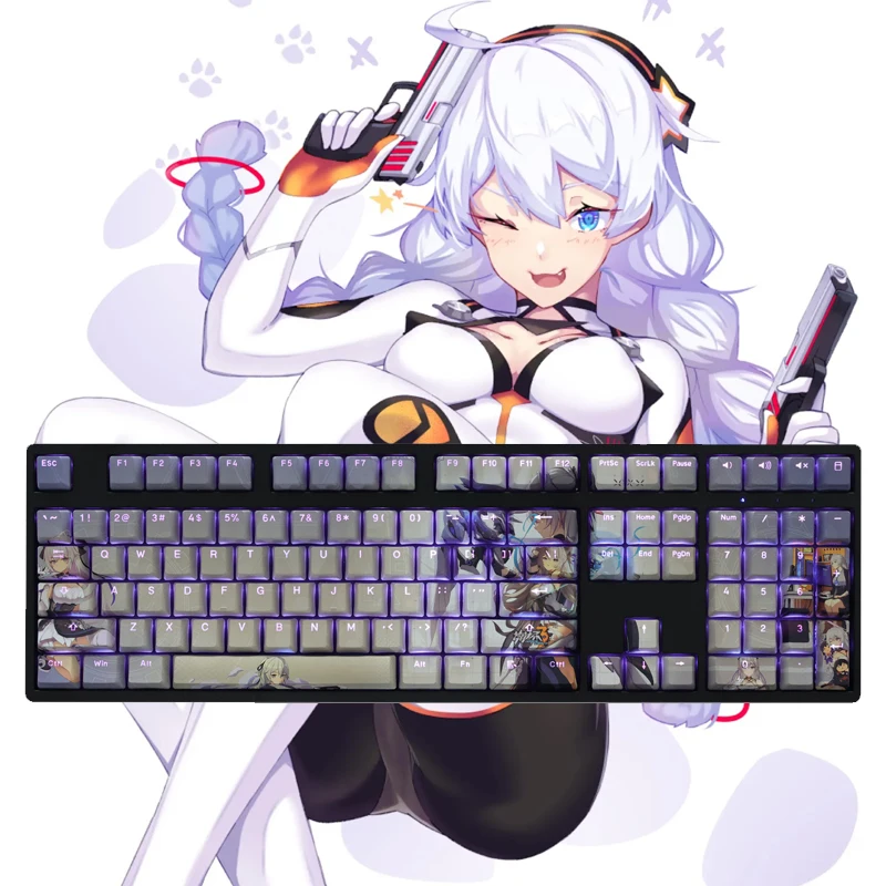 Honkai Impact 3 Anime Light-Transmitting Keycaps Mechanical Keyboard Decoration 108Keys OEM Height
Honkai Impact 3 Anime Light-Transmitting Keycaps Mechanical Keyboard Decoration 108Keys OEM Height