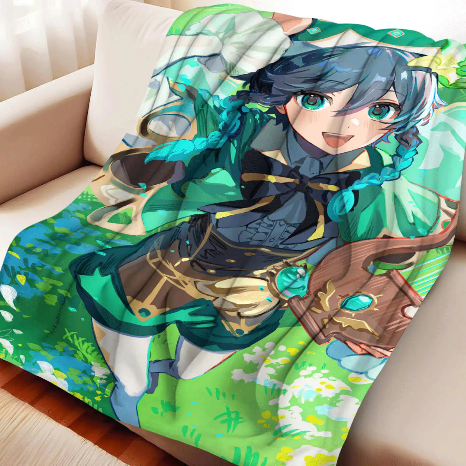 Genshin Impact Venti Flannel Plush Blanket Fluffy Baby Kids Cartoon Throw Sofa Bedroom Kid Gift
Genshin Impact Venti Flannel Plush Blanket Fluffy Baby Kids Cartoon Throw Sofa Bedroom Kid Gift