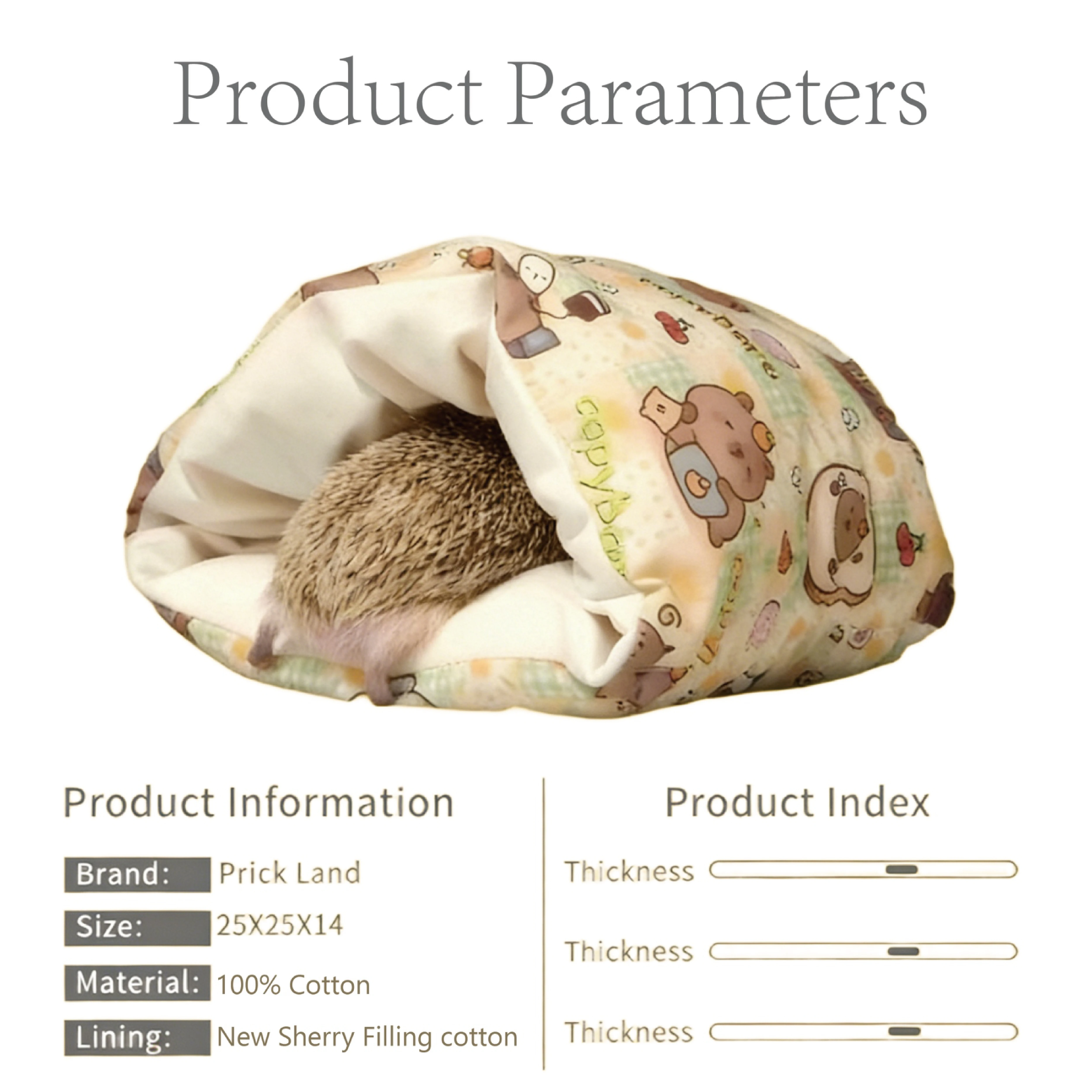 Hedgehog Sleeping Bag Winter Warm Soft Cotton Nest Small Animal Bed Pocket House for Guinea Pig Chinchilla Prick Land
Hedgehog Sleeping Bag Winter Warm Soft Cotton Nest Small Animal Bed Pocket House for Guinea Pig Chinchilla Prick Land
