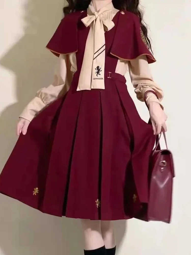 2025 Spring Dress Suit Female Preppy Korean Loose Japan Strap Dress Kawaii Girl Single Piece Women Punk Streetwear Red Dress New
2025 Spring Dress Suit Female Preppy Korean Loose Japan Strap Dress Kawaii Girl Single Piece Women Punk Streetwear Red Dress New