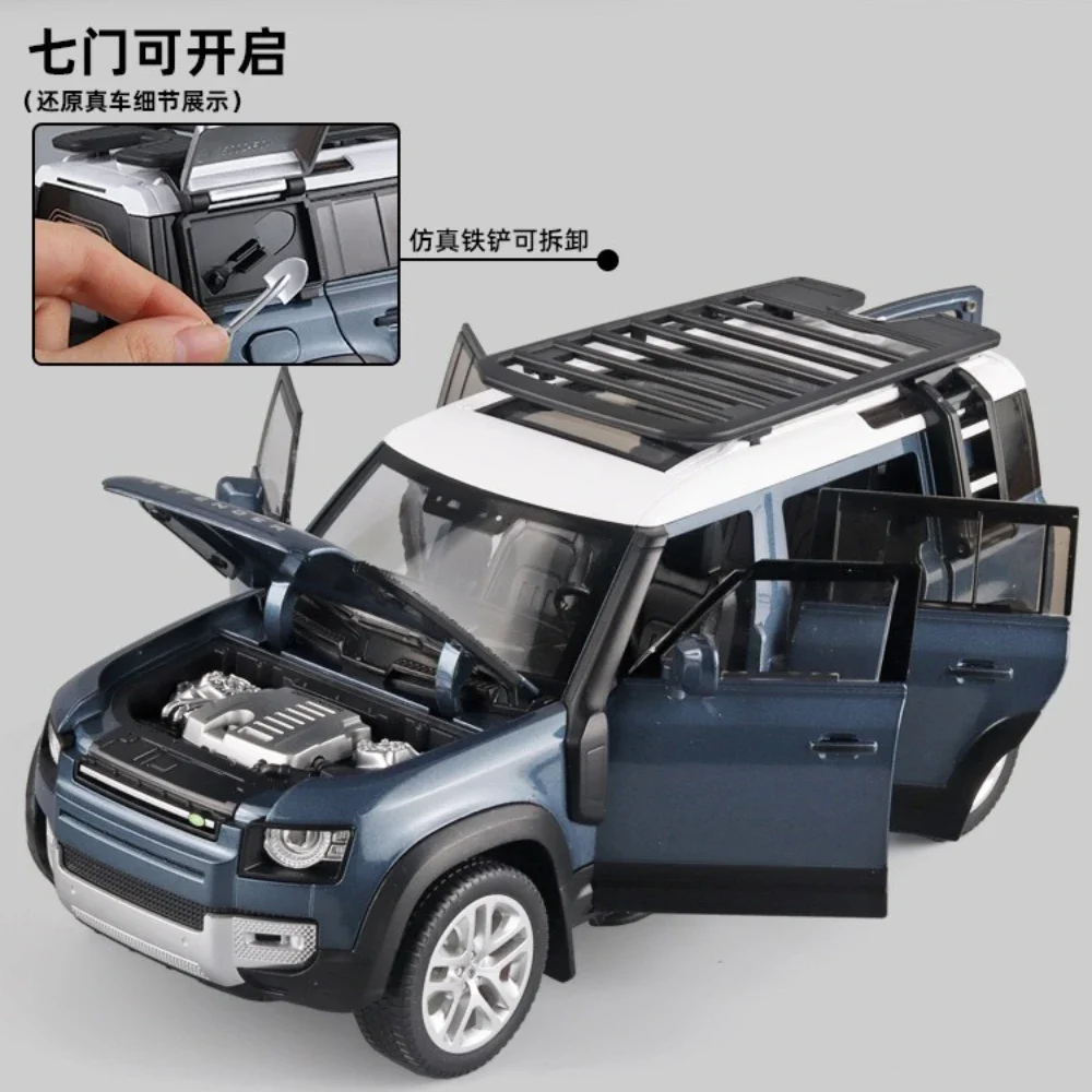 Large 1:18 Defender 110 SUV Off-road Alloy Model Car Diecast Toy Car Collection Simulation Sound Light Children Day Gifts
Large 1:18 Defender 110 SUV Off-road Alloy Model Car Diecast Toy Car Collection Simulation Sound Light Children Day Gifts