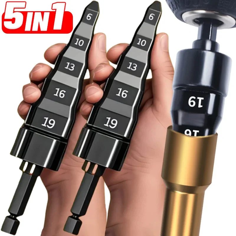 5 in 1 Copper Pipe Expander Electric Drill Bit Air Conditioner Tube Flaring Tool Swaging Expansion Drill Hex Shank Tube Reamer
5 in 1 Copper Pipe Expander Electric Drill Bit Air Conditioner Tube Flaring Tool Swaging Expansion Drill Hex Shank Tube Reamer