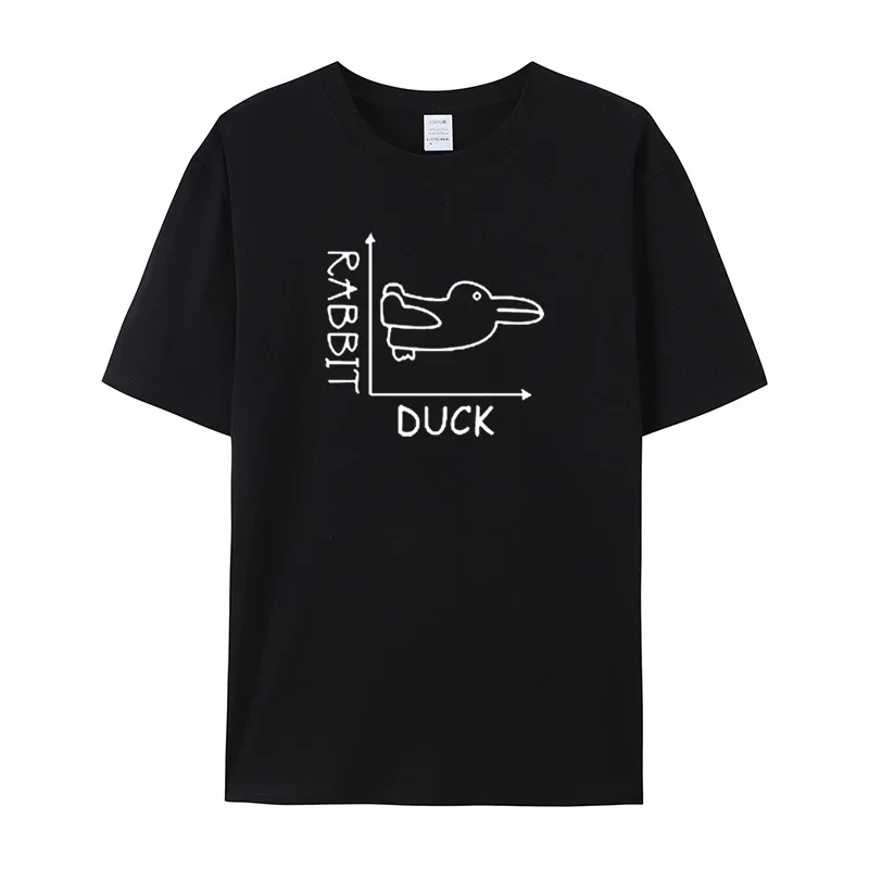 2025 Summer Fashion Crew Neck Cotton T-shirt Rabbit and Duck Illusion Picture Men and Women Can Be Loose and Versatile
2025 Summer Fashion Crew Neck Cotton T-shirt Rabbit and Duck Illusion Picture Men and Women Can Be Loose and Versatile