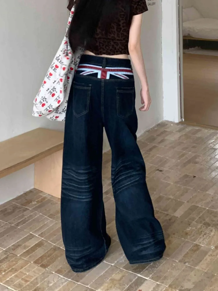 2026 American Retro Y2K Style Patchwork Dark Blue Baggy Women's Jeans Pants Woman Clothing Straight Luxury Loose Denim Trousers
2026 American Retro Y2K Style Patchwork Dark Blue Baggy Women's Jeans Pants Woman Clothing Straight Luxury Loose Denim Trousers