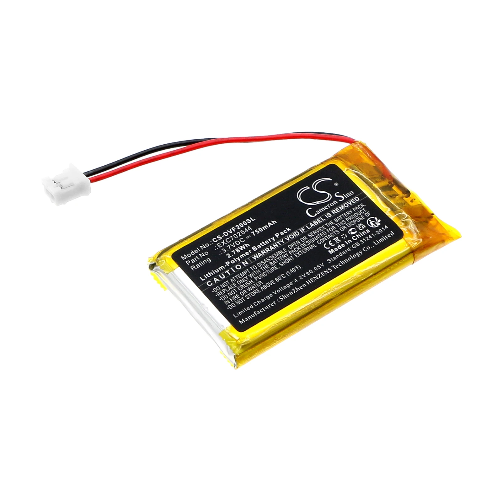 CS Replacement Battery For Divoom IFIT 2, IFIT-2 EXC702544 750mAh / 2.78Wh
CS Replacement Battery For Divoom IFIT 2, IFIT-2 EXC702544 750mAh / 2.78Wh
