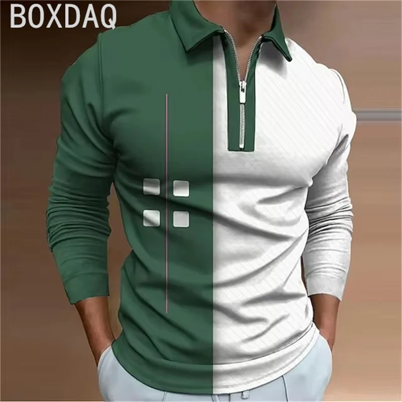 Polo Shirt For Men's Long Sleeve Lapel Business Casual Shirt 3D Fashion Printed Polo Shirt Plus Size Men Autumn Sport Polos
Polo Shirt For Men's Long Sleeve Lapel Business Casual Shirt 3D Fashion Printed Polo Shirt Plus Size Men Autumn Sport Polos
