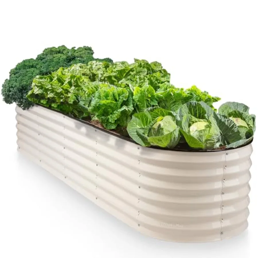 9-in-1 Galvanized Steel Raised Garden Bed// 8×2×1.5 ft Modular Planter for Gardening Vegetables Flowers// 18" Tall Metal Raised
9-in-1 Galvanized Steel Raised Garden Bed// 8×2×1.5 ft Modular Planter for Gardening Vegetables Flowers// 18" Tall Metal Raised
