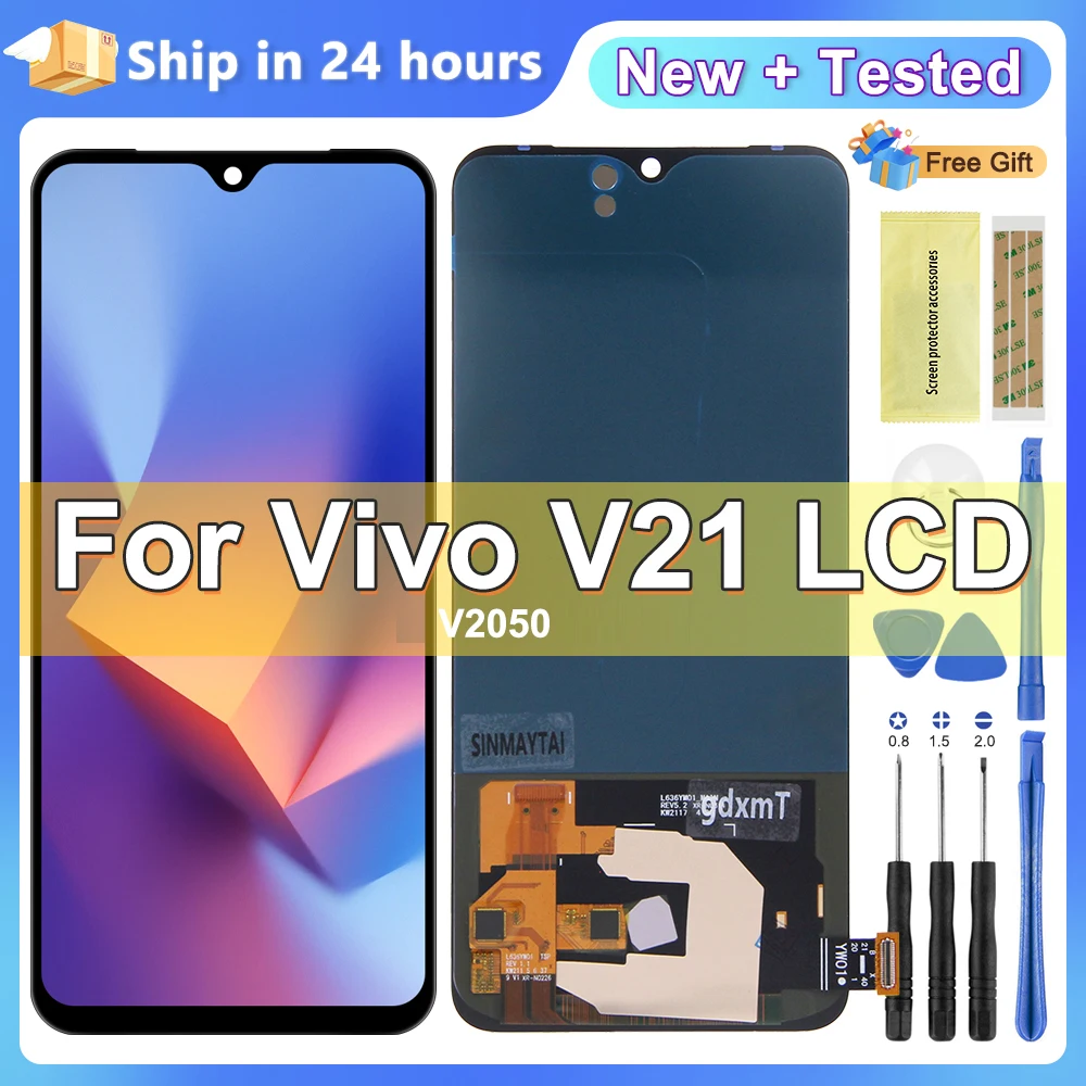 AMOLED V21 5G Display For Vivo V21 5G V2050 Display Touch Screen Digitizer Assembly Replacement Screen LCD Parts 100% Tested
AMOLED V21 5G Display For Vivo V21 5G V2050 Display Touch Screen Digitizer Assembly Replacement Screen LCD Parts 100% Tested