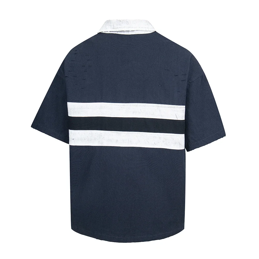 Color Match Letter Embroidery Polo T-shirt for Men Short Sleeve Patchwork Cotton Loose Top Tees Oversized Summer Tshirts
Color Match Letter Embroidery Polo T-shirt for Men Short Sleeve Patchwork Cotton Loose Top Tees Oversized Summer Tshirts